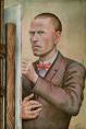 Otto Dix, Self-Portrait with Easel,